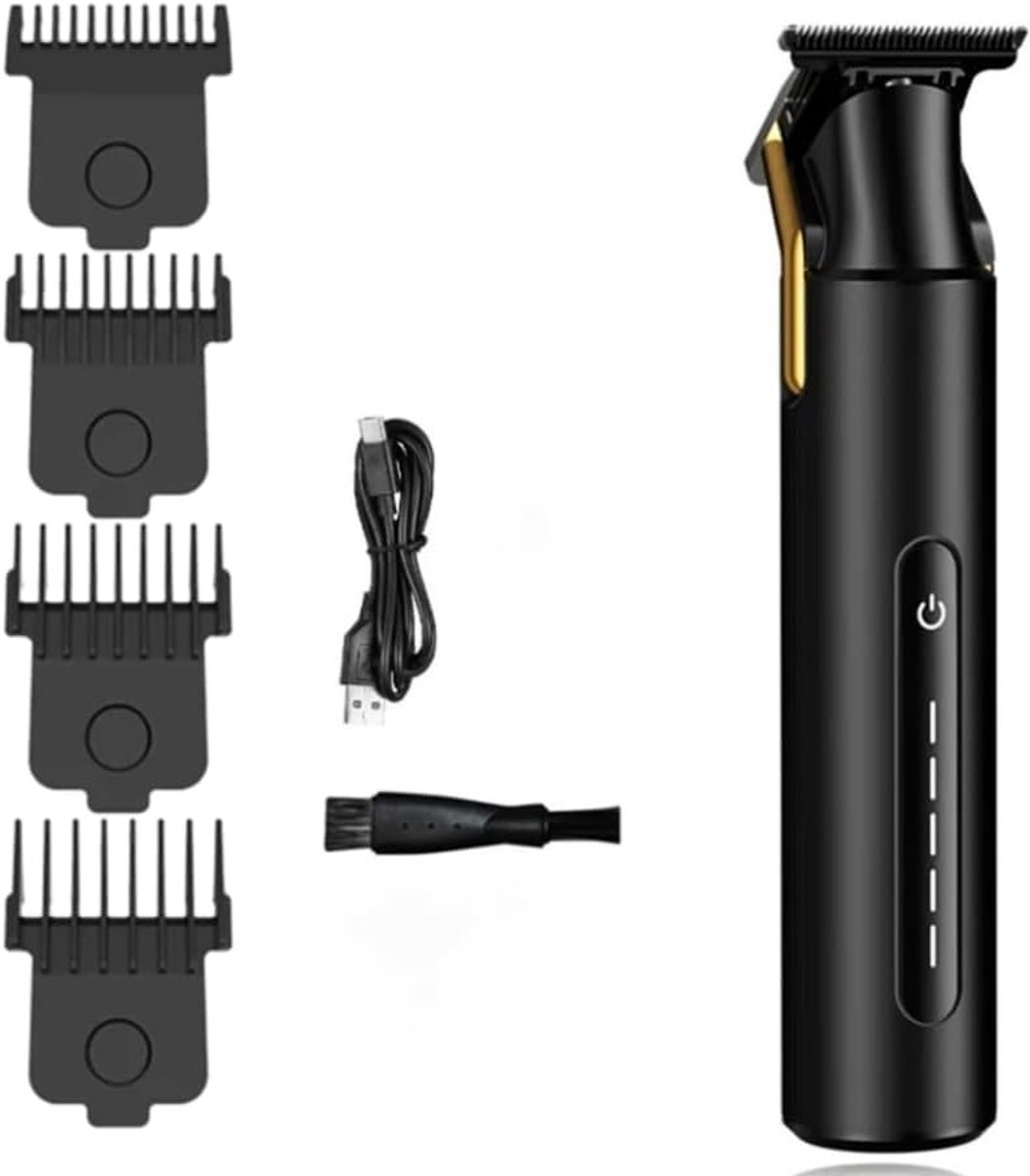 Baardtrimmer en oplaadbare haarknip FK-9002 - Ergonomisch ontwerp - Tot 100 minuten draadloos gebruik - ShopVlot
