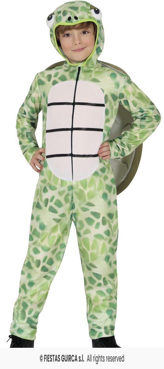 Schildpad Onesie Kind Groen - 5-6 jaar / 105-115cm