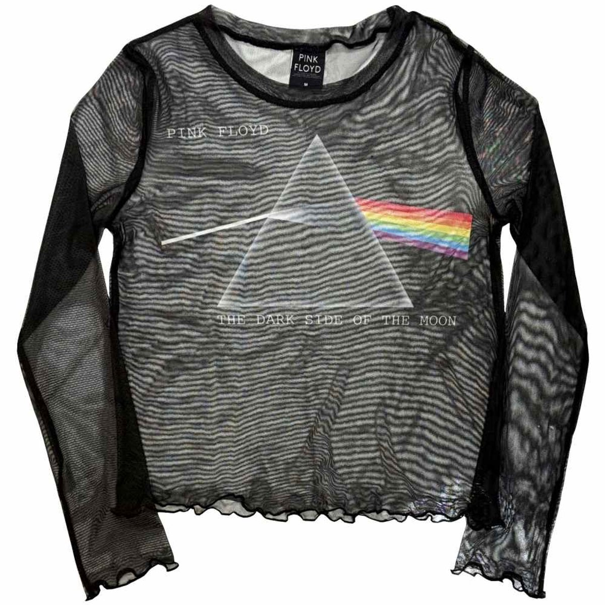 Pink Floyd - DSOTM Courier Crop top - M - Zwart