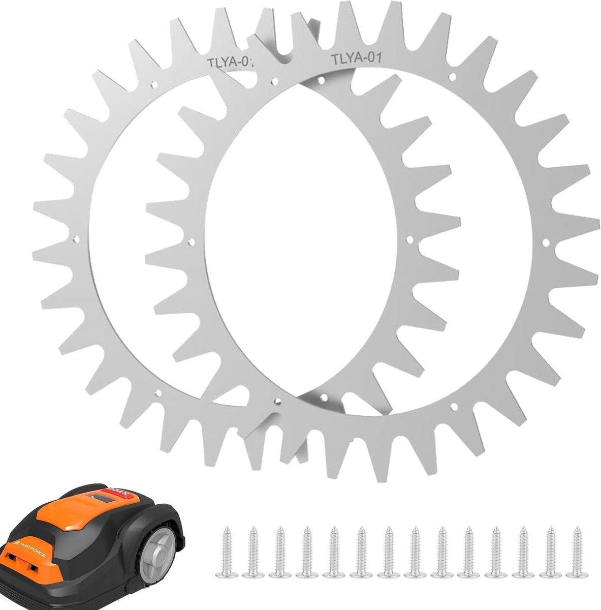 Traction device voor robotmaaiers 215 mm - gegalvaniseerd staal - verhoogt grip - voor Yardforce modellen - ShopVlot