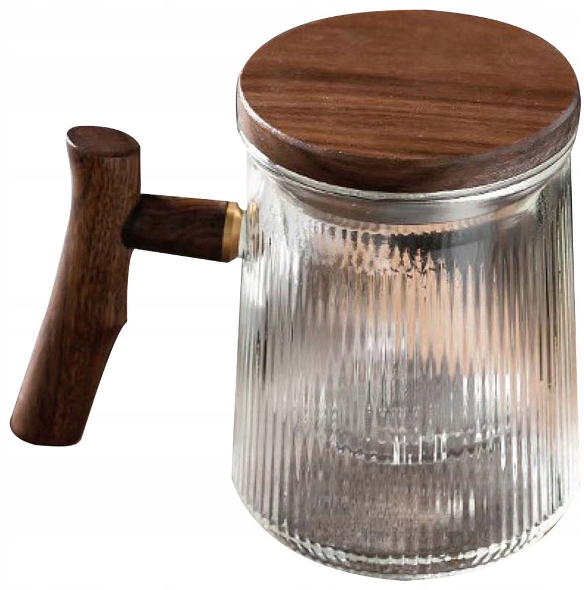 Merkloze Theeglas met Infuser - 380ml