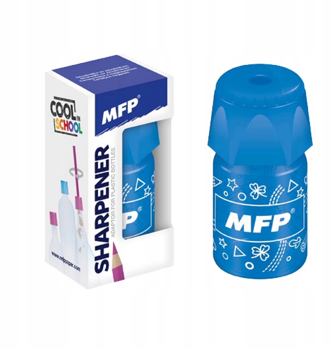 Merkloze Puntenslijper met Opvangbakje, Blauw