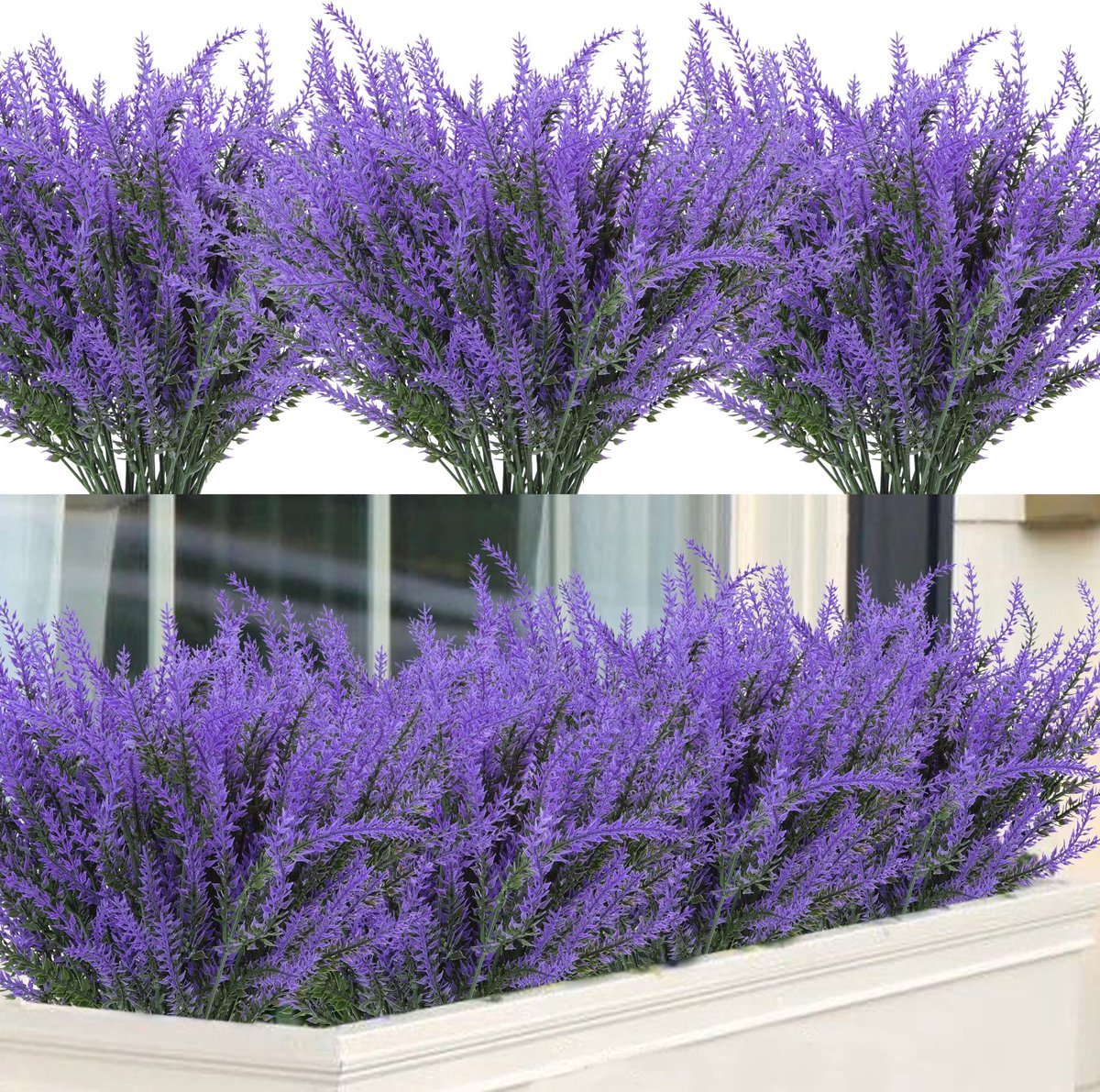 Casalora 12pcs Provence Lavendel Plastic Kunstbloemen Valse Planten Bruiloft Huis Buiten Tuin Decoratie Tafeldecoratie