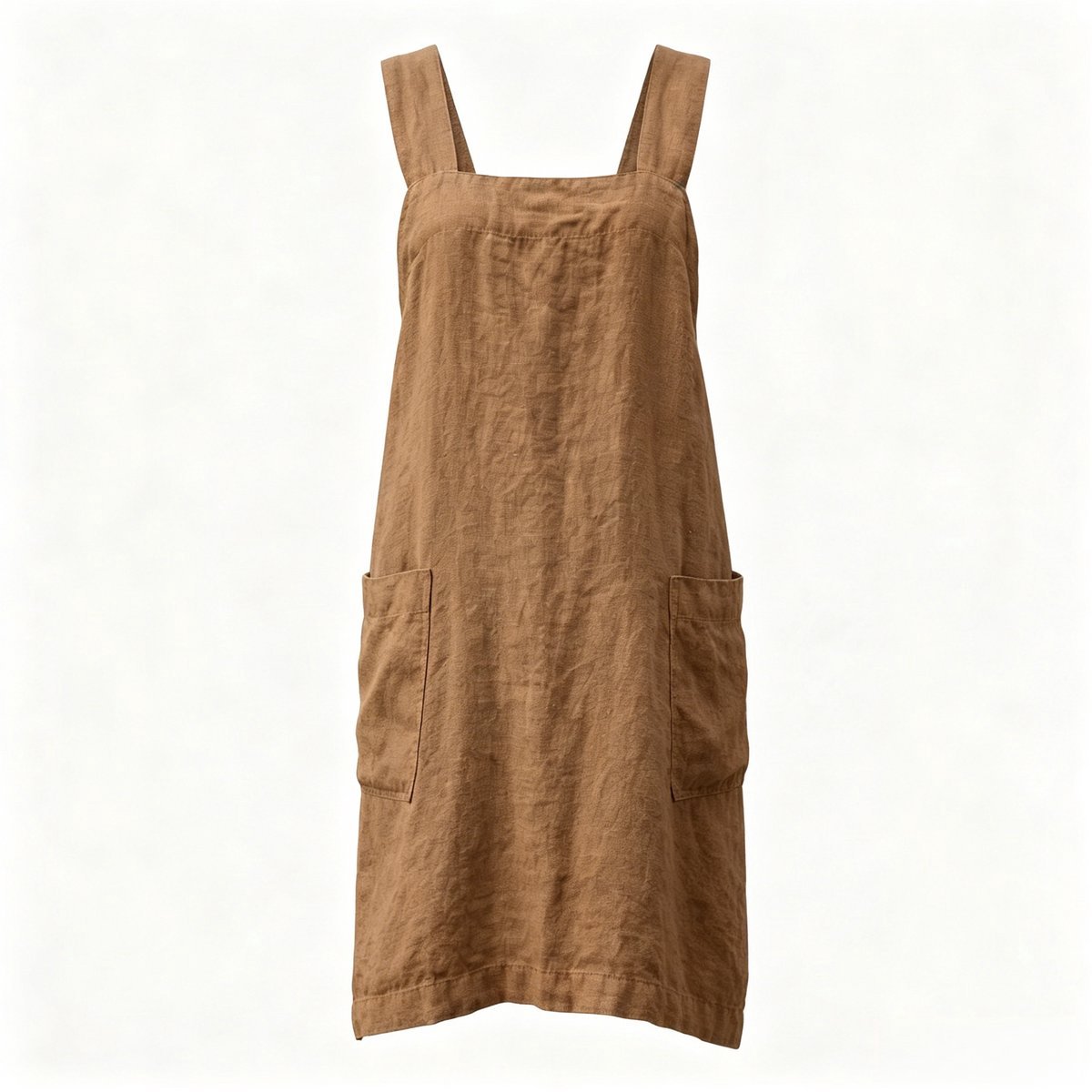 Casalora Schort met Gekruiste Rug voor Vrouwen met Zakken Schort voor Werk Tuinieren Koken Schilderen Bakken - Unisex - Lengte:97.9 / Borst: 102 - XL - Khaki