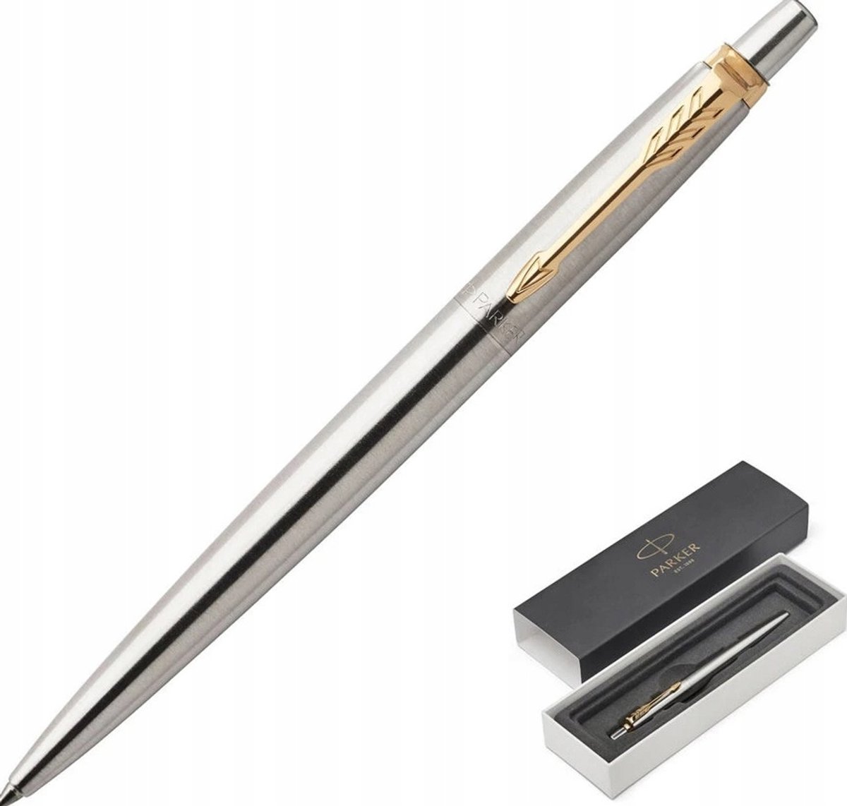 Merkloos Stalen Drukmechanisme Pen - Ideaal voor Notities & Kantoor