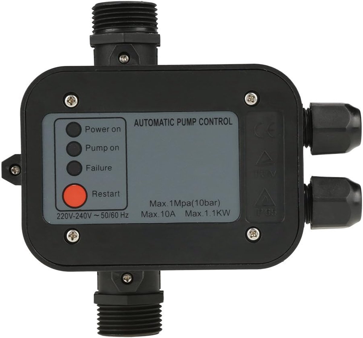 Waterpomp 220V - Zwart - Automatische drukregelaar - Voor constante waterstroom - SnelShoppen