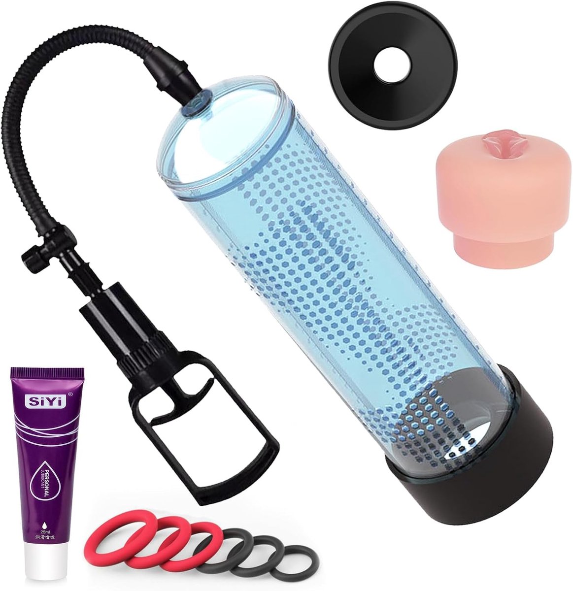 Pomp voor mannen - vergroting - vacuüm technologie - voor intensere erecties - SnelShoppen