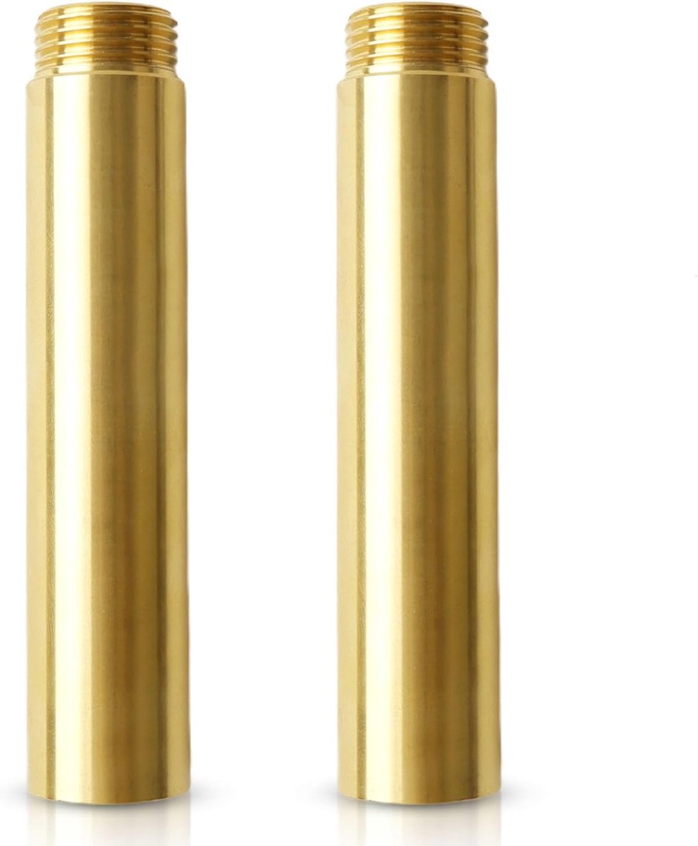 Kraanverlengstuk 1/2" x 100mm - Messing - Precisie draad - Verlenging voor kranen - SnelShoppen
