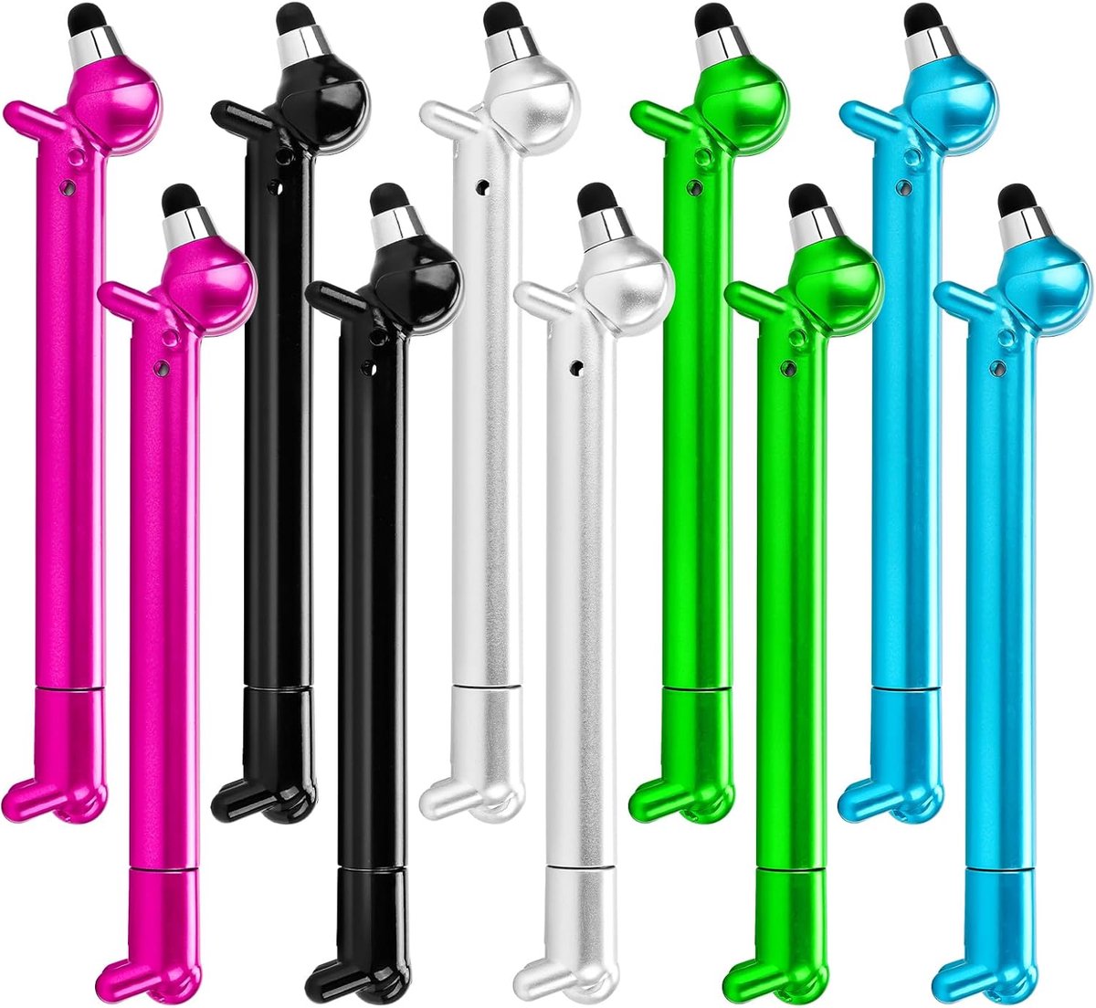 Balpenset 10 stuks - metalen teckel design - schattig hondenthema - perfect cadeau voor collega's - SnelShoppen