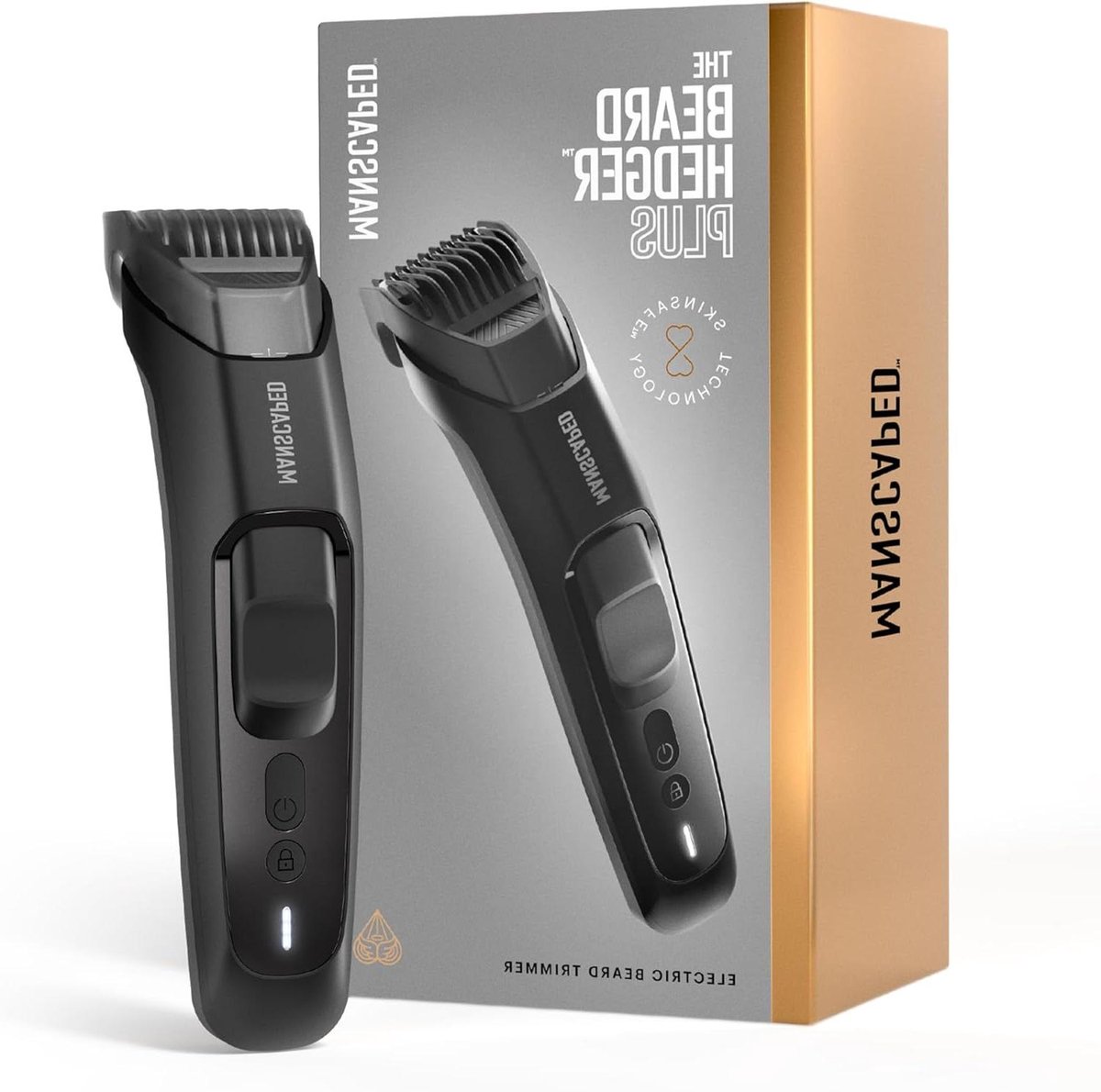 Baardtrimmer - Grooming Trimmer - Gezichtsbeharing Stylen - 14 Lengte-instellingen - 1-20 mm - Zwart