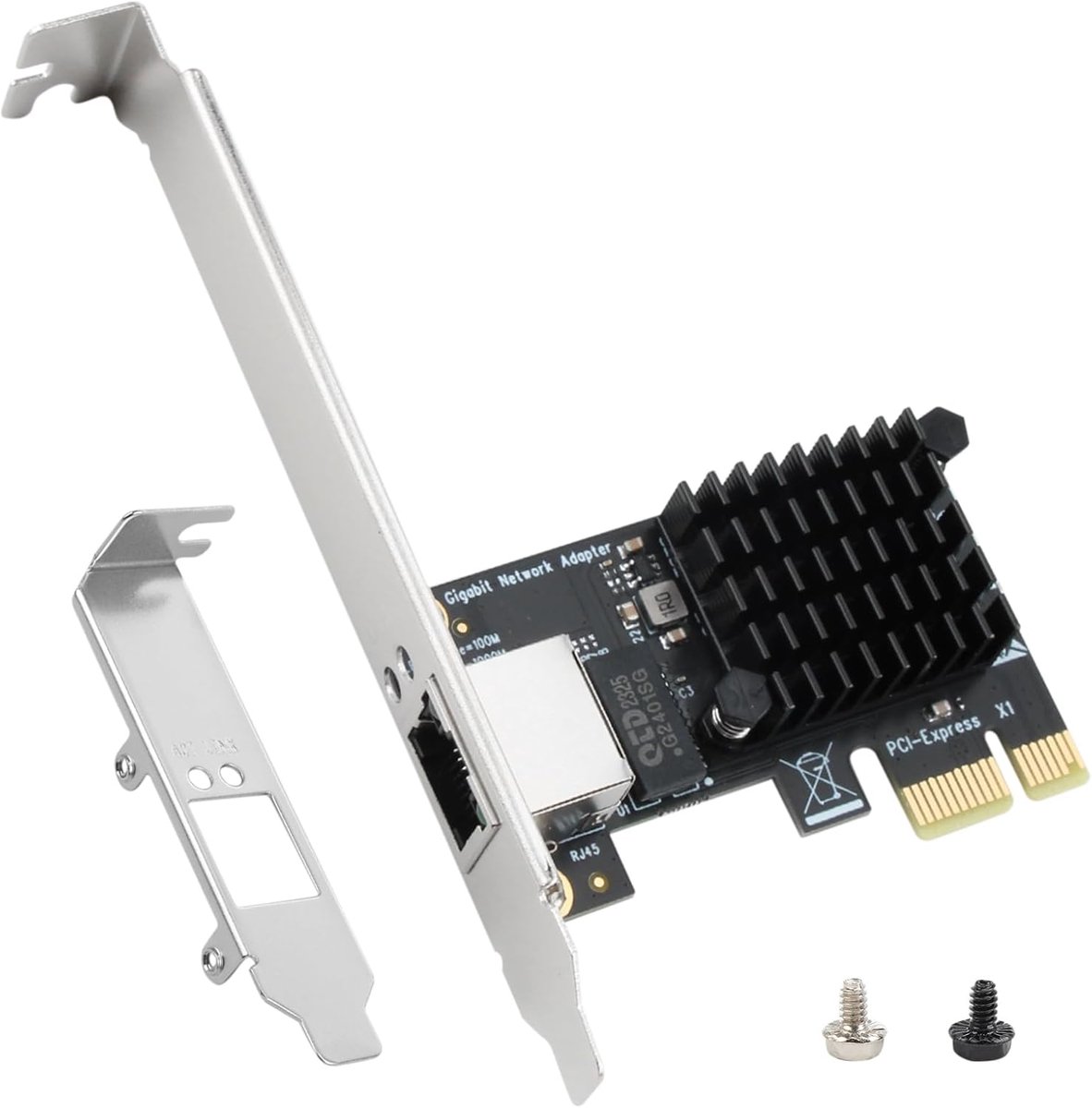 PCIe netwerkkaart 1 Gbps - Gigabit Ethernet adapter - RJ45 LAN voor desktop - Perfect voor gamen en streaming - SnelShoppen