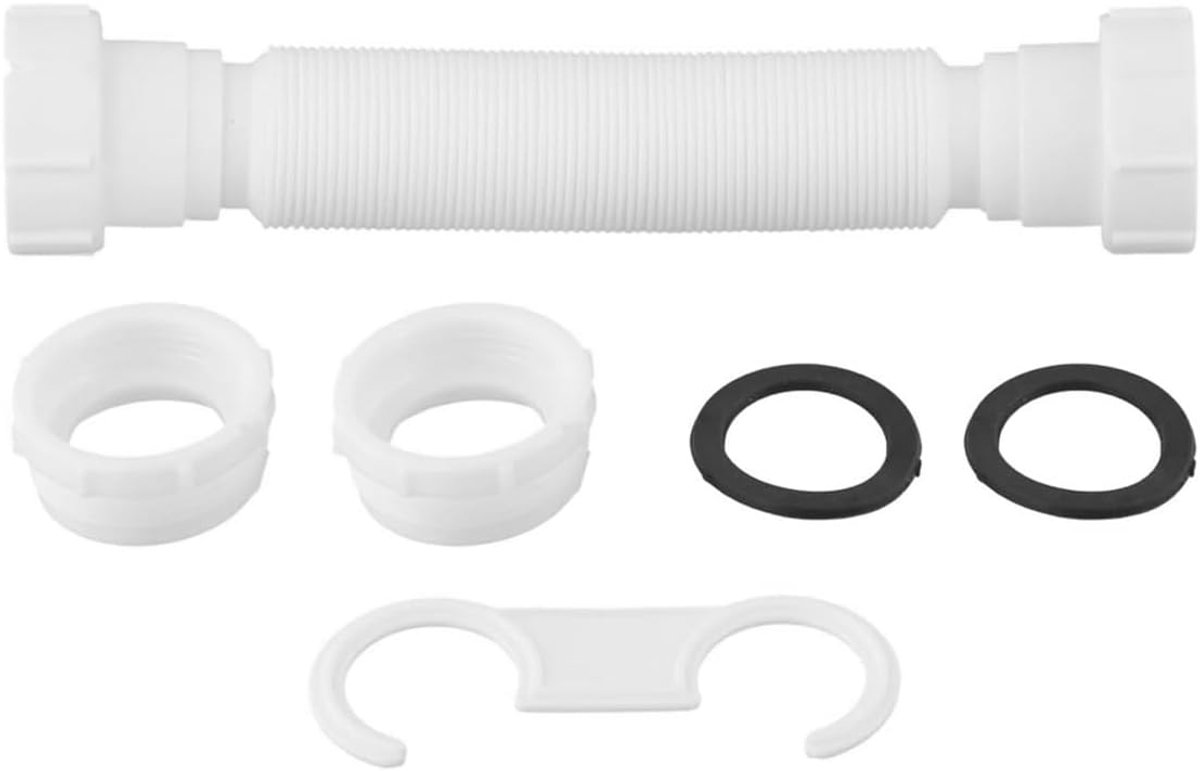 Afvoerpijp connector 40mm - flexibele aansluiting - universele compressie - lekvrije verbinding - SnelShoppen