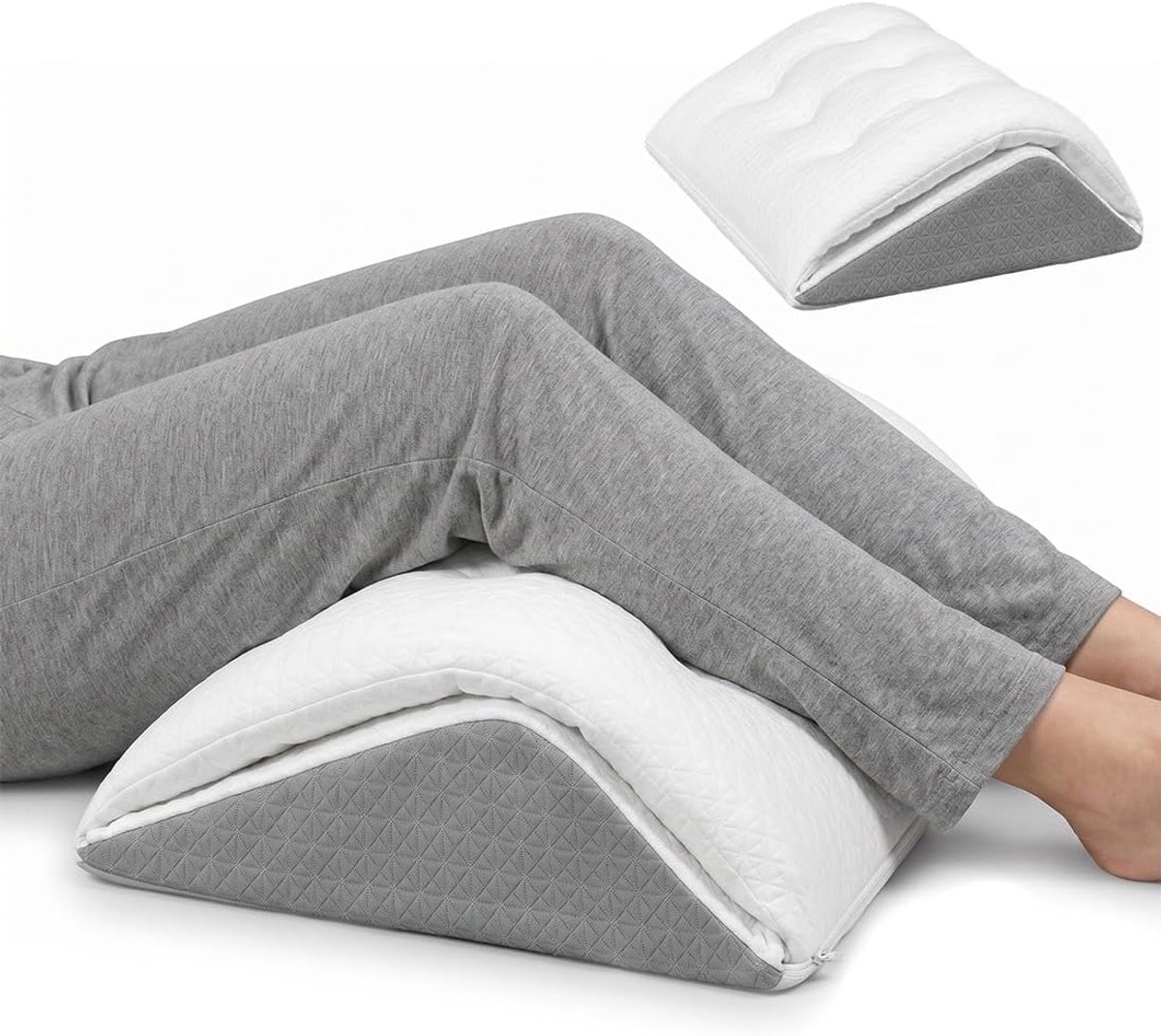 Kussen voor benen - ergonomisch ontwerp - traagschuim - ideaal voor rugslapers - SnelShoppen