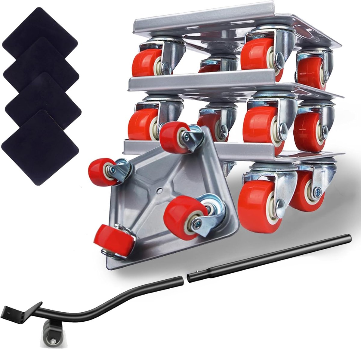 Meubellift - Meubelwielen - Meubelverplaatser & Gereedschap Meubelliftset - 360° Draaibare Rubberen Wielen - 600 Kg
