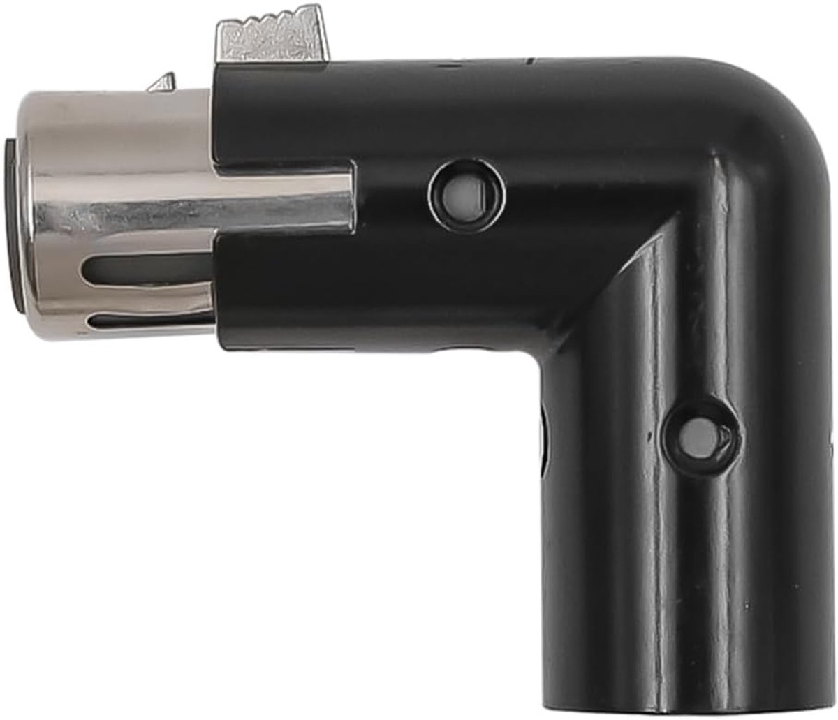 XLR 90 graden adapter - 3-pins - verstelbare richting - ideaal voor DMX kabels - SnelShoppen