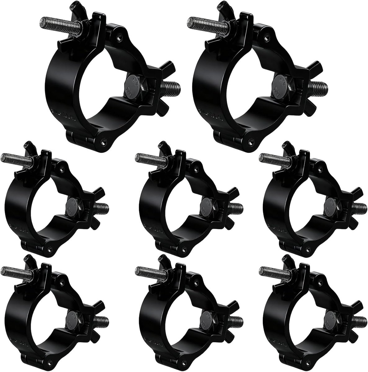 Crossclips 8pcs 48-52mm - Aluminium - 100kg draagkracht - Ideaal voor podiumverlichting - SnelShoppen