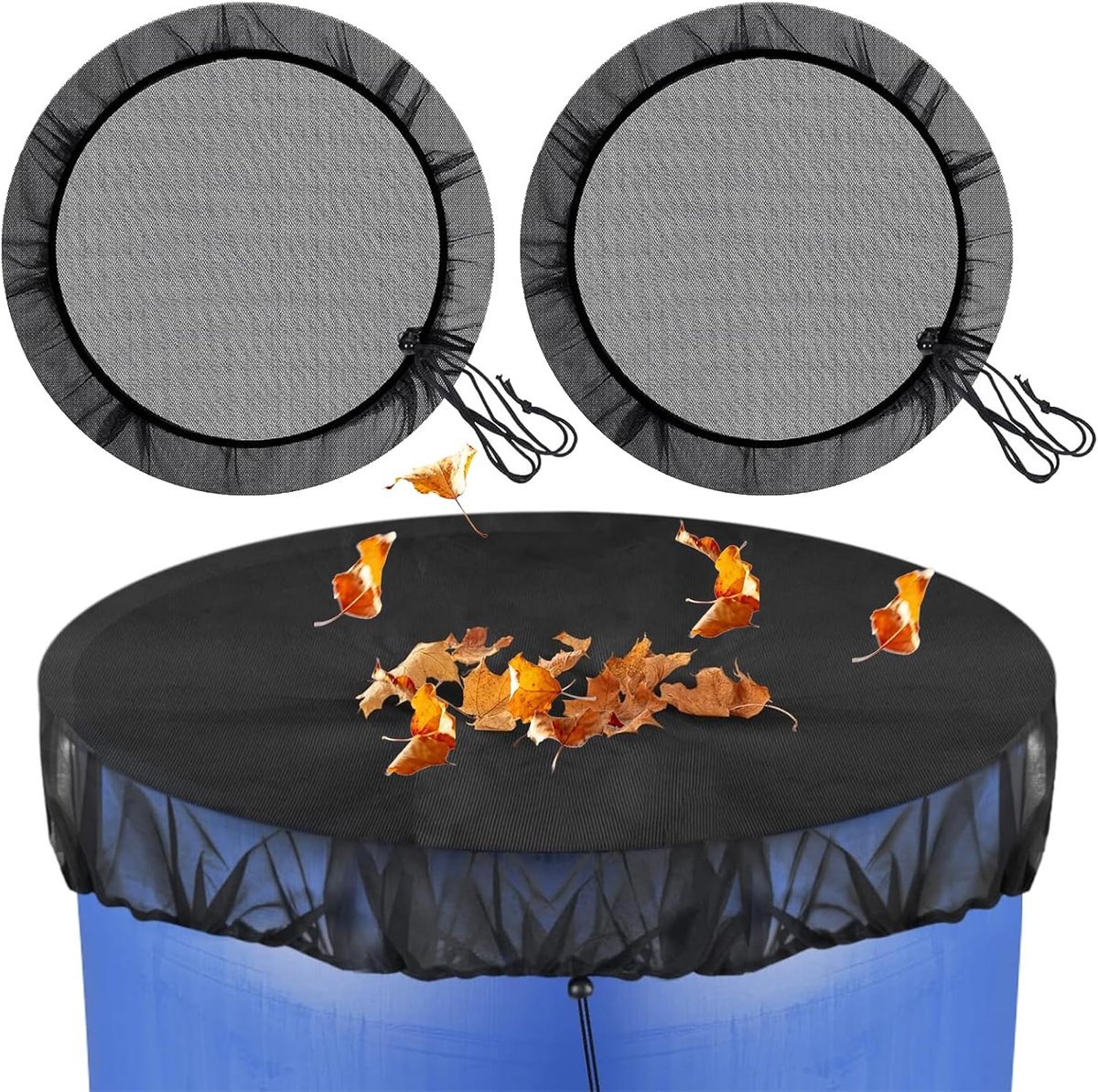 Regentonfilter 2 stuks - Diameter 95 cm - Verstelbaar - Weerbestendig - Muggenafweer - SnelShoppen