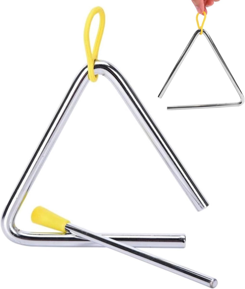 Percussie triangle 12.7 cm - hoogwaardig ijzer - ergonomisch ontwerp - ideaal voor kinderen - SnelShoppen