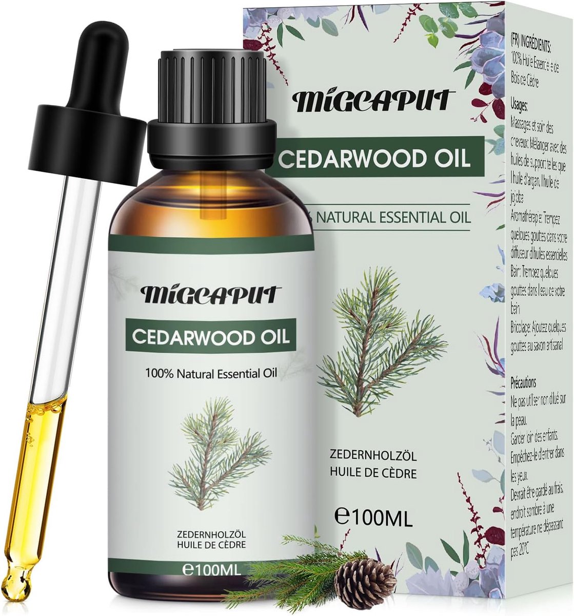Cederhout Etherische Olie 100ML - 100% Natuurlijk - Hoogwaardige Geurolie - Ideaal voor Aromatherapie - SnelShoppen