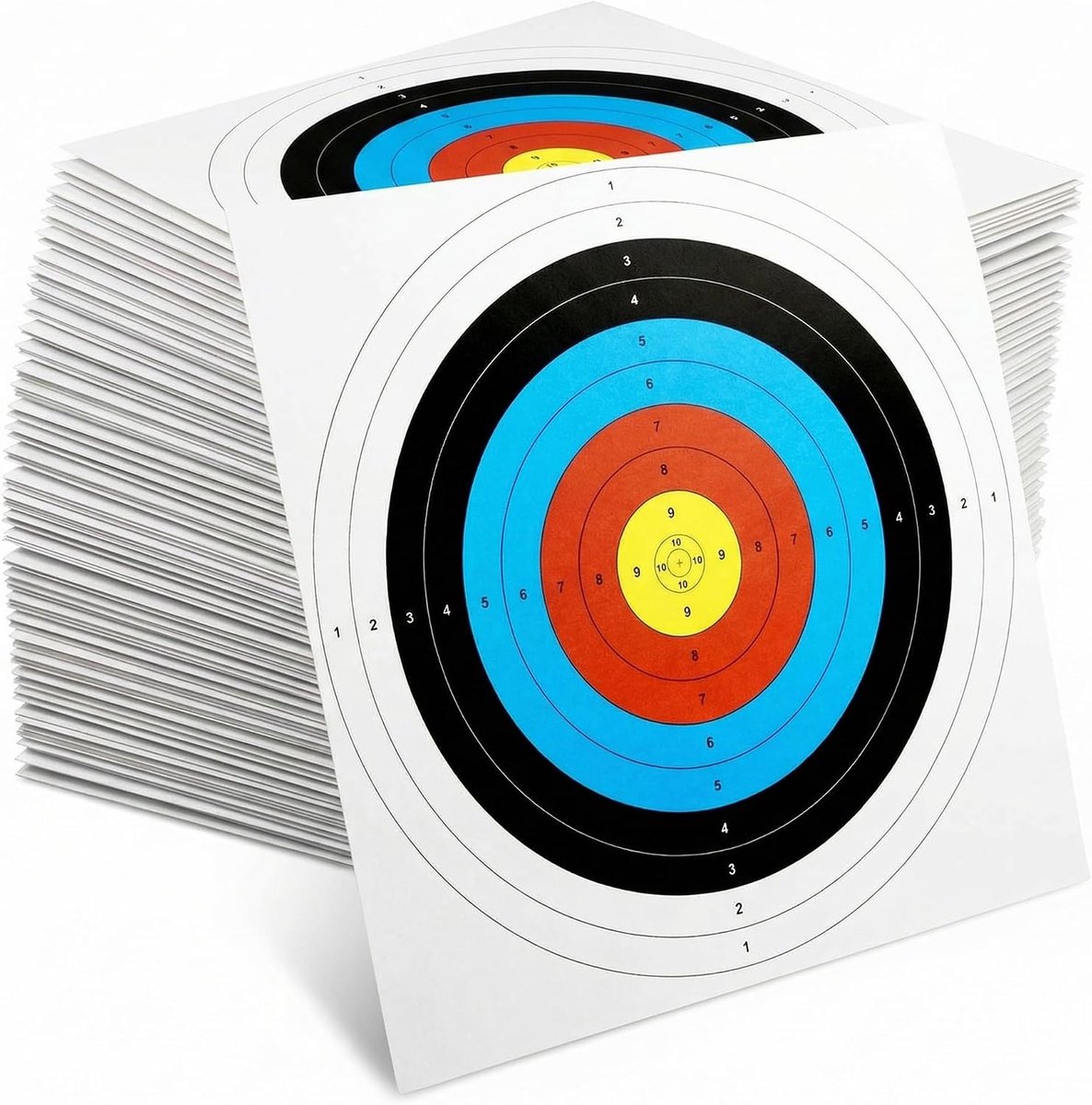 60 Vel Boogschieten Doelen 40cm x 40cm Papier Doel Gezichten Boogschieten Accessoires