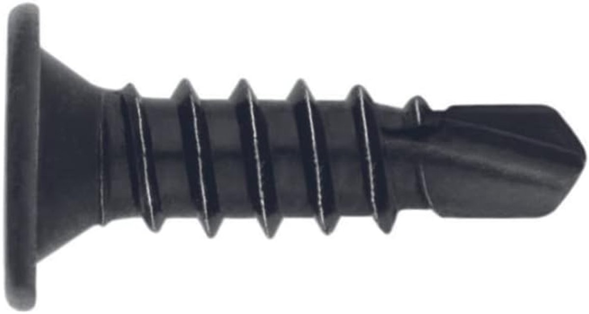 Fixing Systems BCP N - 500 Self -Taladrantes Pack Extraplane en Phillips Footprints (gevallen coating, 4,2 x 23 mm) Zwarte kleur