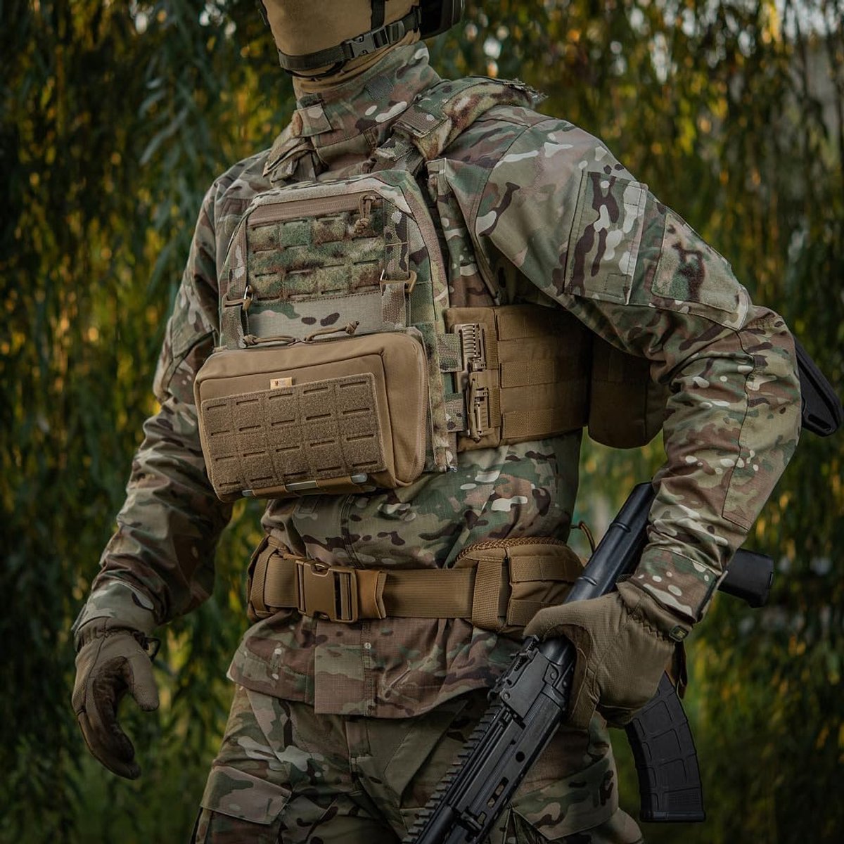 Tactische Admin Pouch Large van Cordura 500D, Molle-compatibele organizer met klittenband voor apparatuur, documenten, smartphone, zaklamp, notitieblok, coyote
