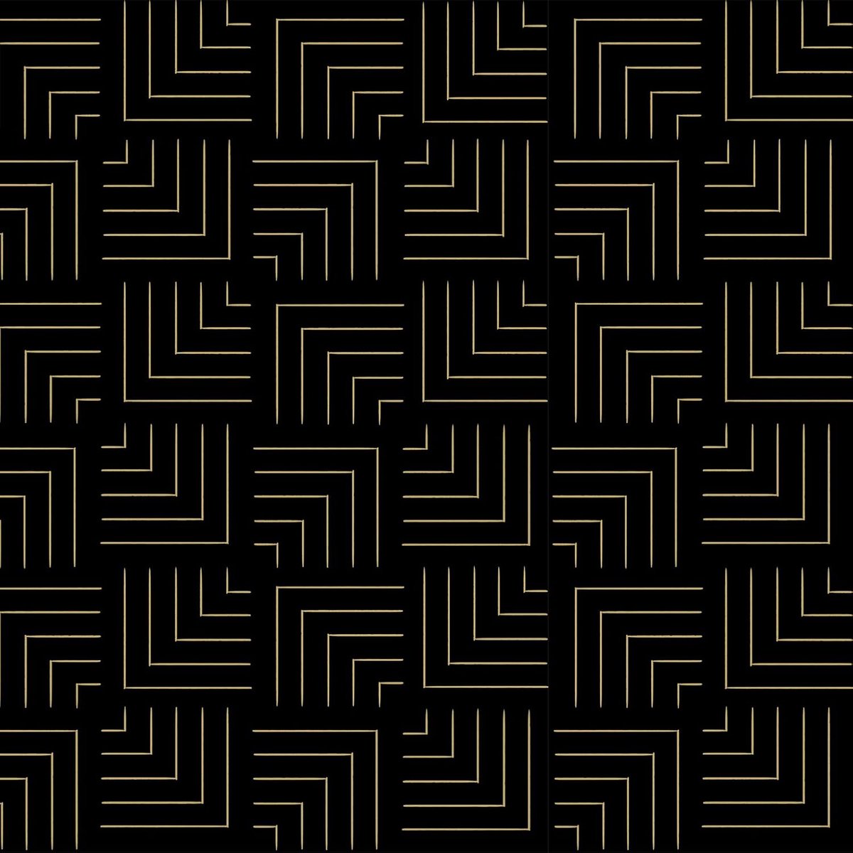 Behang, zwart en goud, 44 x 500 cm, gestreept behang, zwart en goud, vinyl voor meubels, kasten, boekenkast, woonkamer, slaapkamer, badkamer, keuken