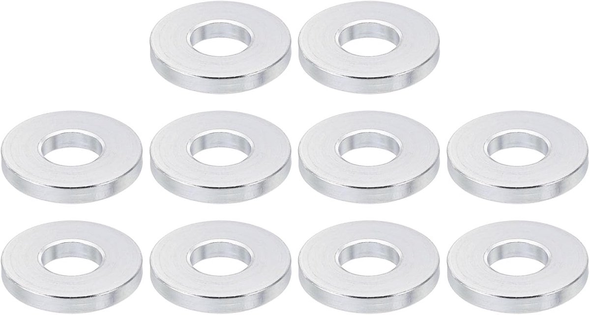 M8 Aluminium Spacers, 10 Stks Metalen Spacer Aluminium 8.5mm ID x 20mm OD x 3mm L Aluminium Spacer Schroef Standoff Ronde voor 5/16 "of M8 Schroefbouten