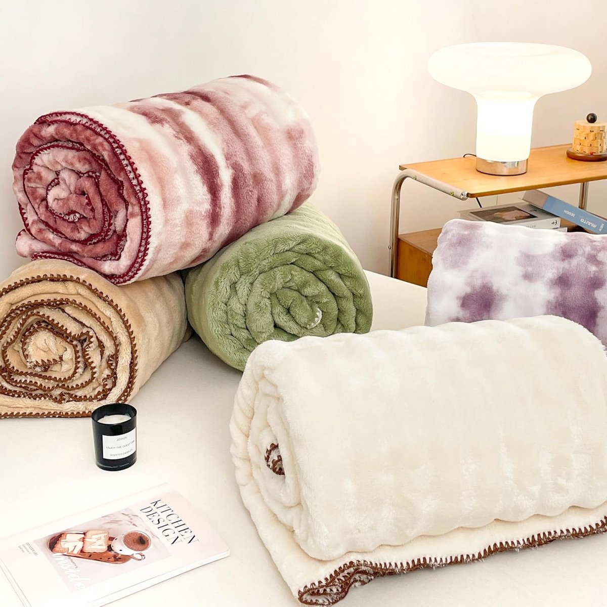 Fleece deken 150x200 cm - Groen - Extra zacht en warm - Perfect voor op de bank - SnelShoppen