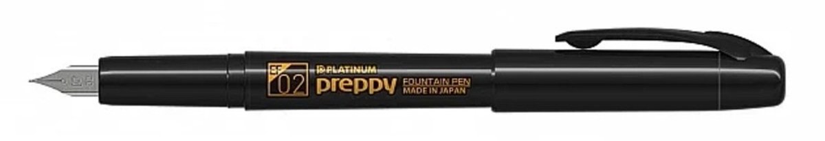 Platinum - Preppy - Vulpen - Special Edition - Zwart - Extra Fine (0,2)
