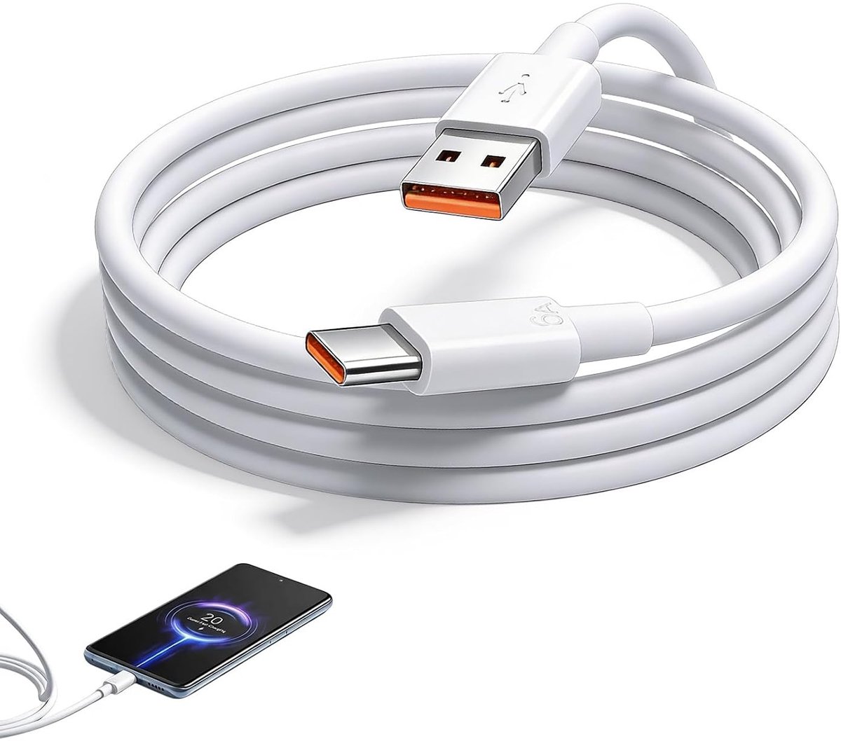 USB-C Snellaadkabel 2M - 120W Turbo HyperCharge - Compatibel met Xiaomi en POCO - Ultrasnel opladen - ShopVlot