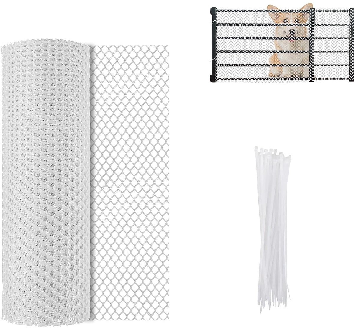 Plastic gaashek 40 x 500 cm - duurzaam kunststof - dierenbarrière - ideaal voor je tuin - ShopVlot