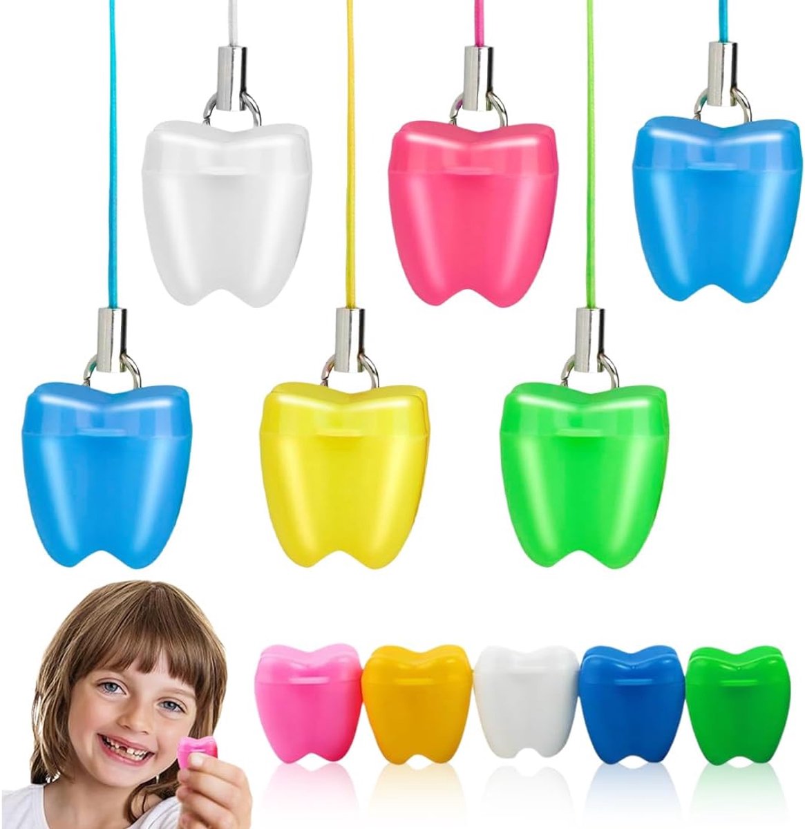 Baby tandenbox 20 stuks - robuust plastic - voor jongens en meisjes - verzamel herinneringen - ShopVlot