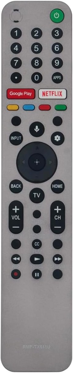 Afstandsbediening Voice Vervangingsremote - Compatibel met Sony OLED TV's - Eenvoudig in gebruik - Perfecte vervanging - ShopVlot