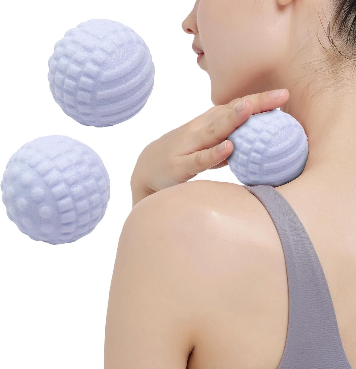 Massageballen 4,7 cm - Blauw - Draagbaar - Voor gerichte spiermassage - ShopVlot