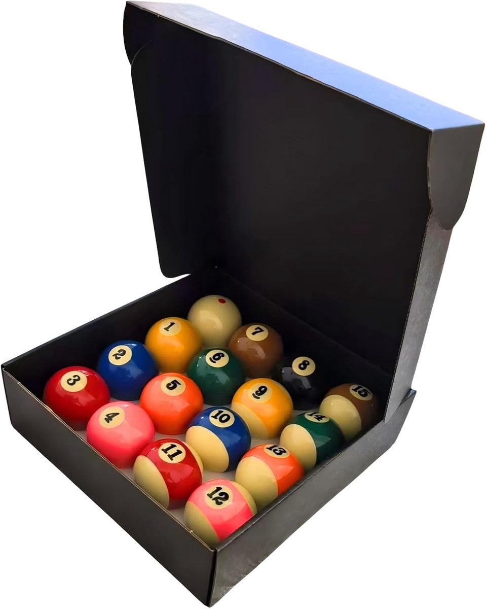 Billiard Ball Set 57,2 mm - Resin Billiard Ballen - Perfecte Ronding - Ideaal voor Competitie - ShopVlot