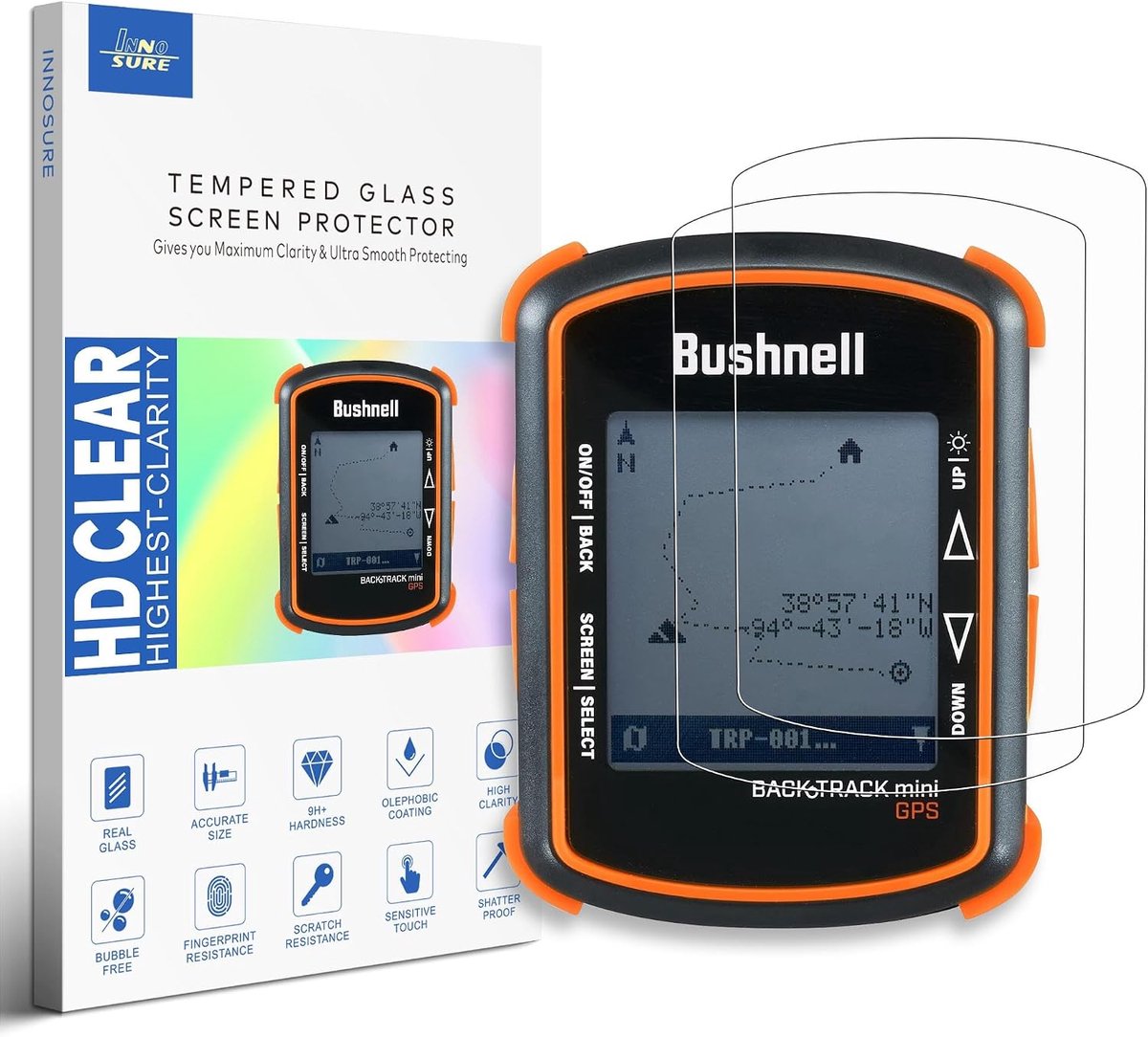 Schermbeschermer 2 stuks - gehard glas - 9H krasbestendig - optimale bescherming voor golf GPS - ShopVlot