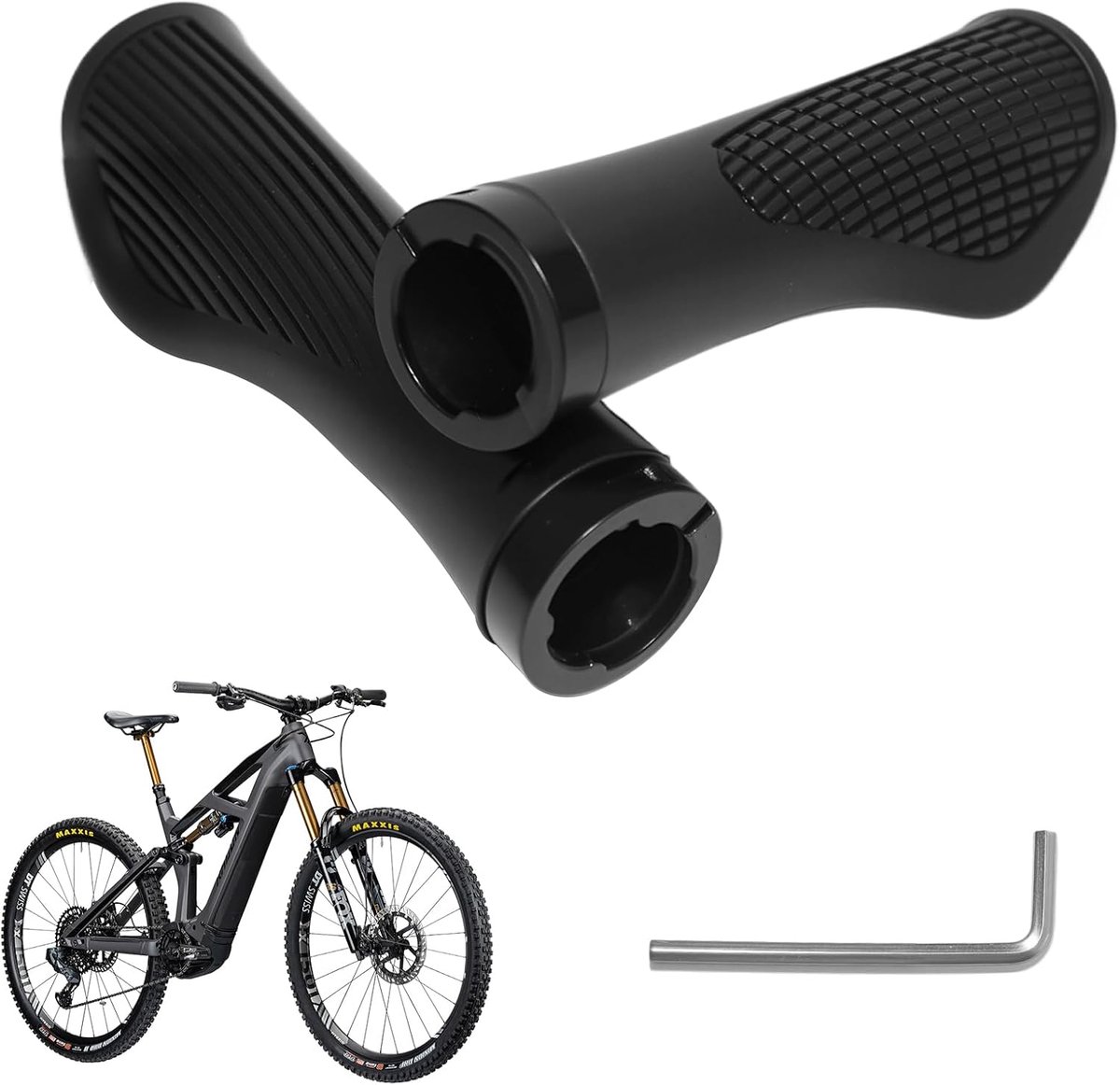 Fietsgrips ergonomisch - zachte rubber - anti-slip - ideaal voor mountainbikes - ShopVlot