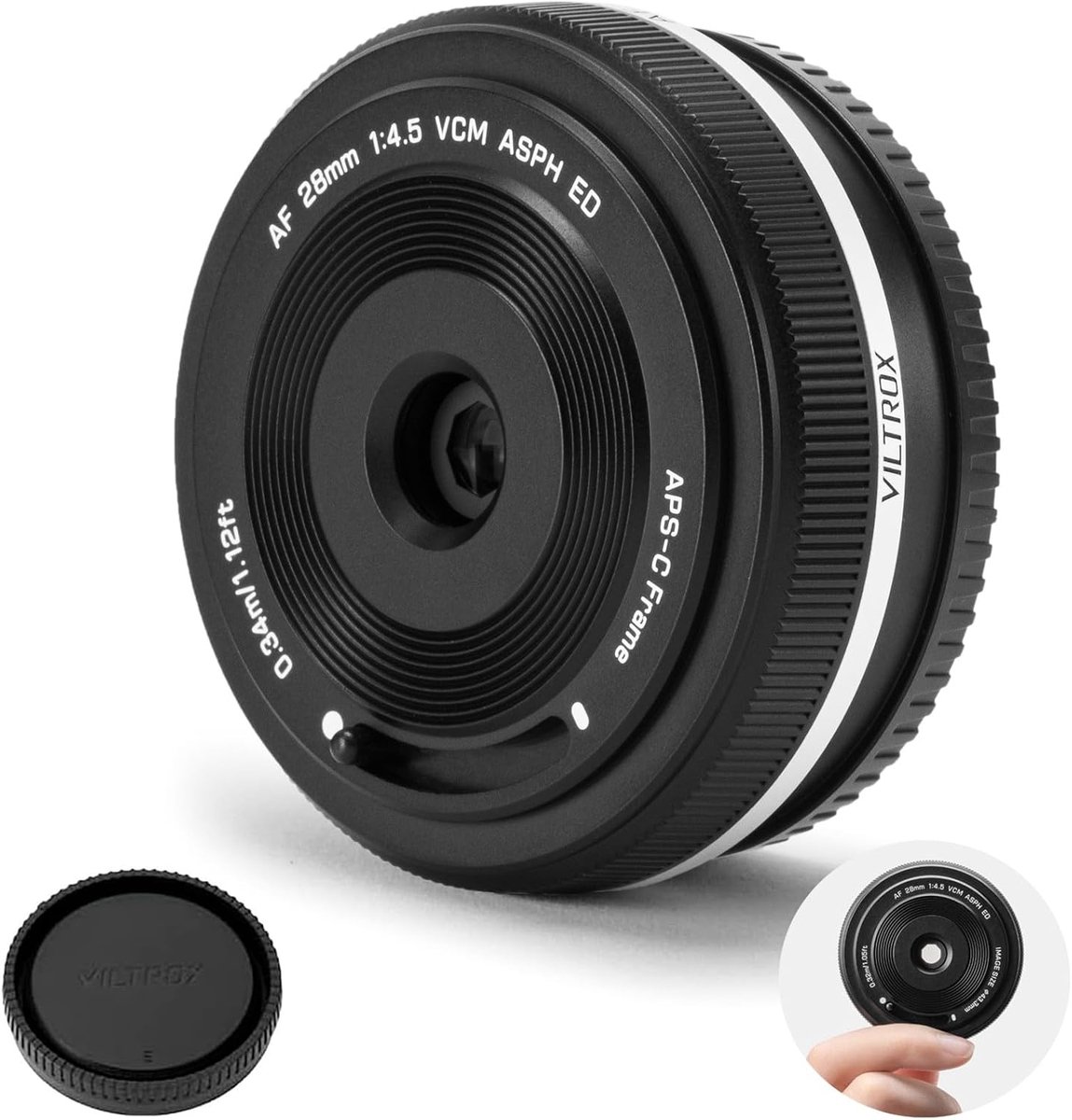 Prime lens 28mm F4.5 - pancake ontwerp - ultra lichtgewicht - ideaal voor landschappen - ShopVlot