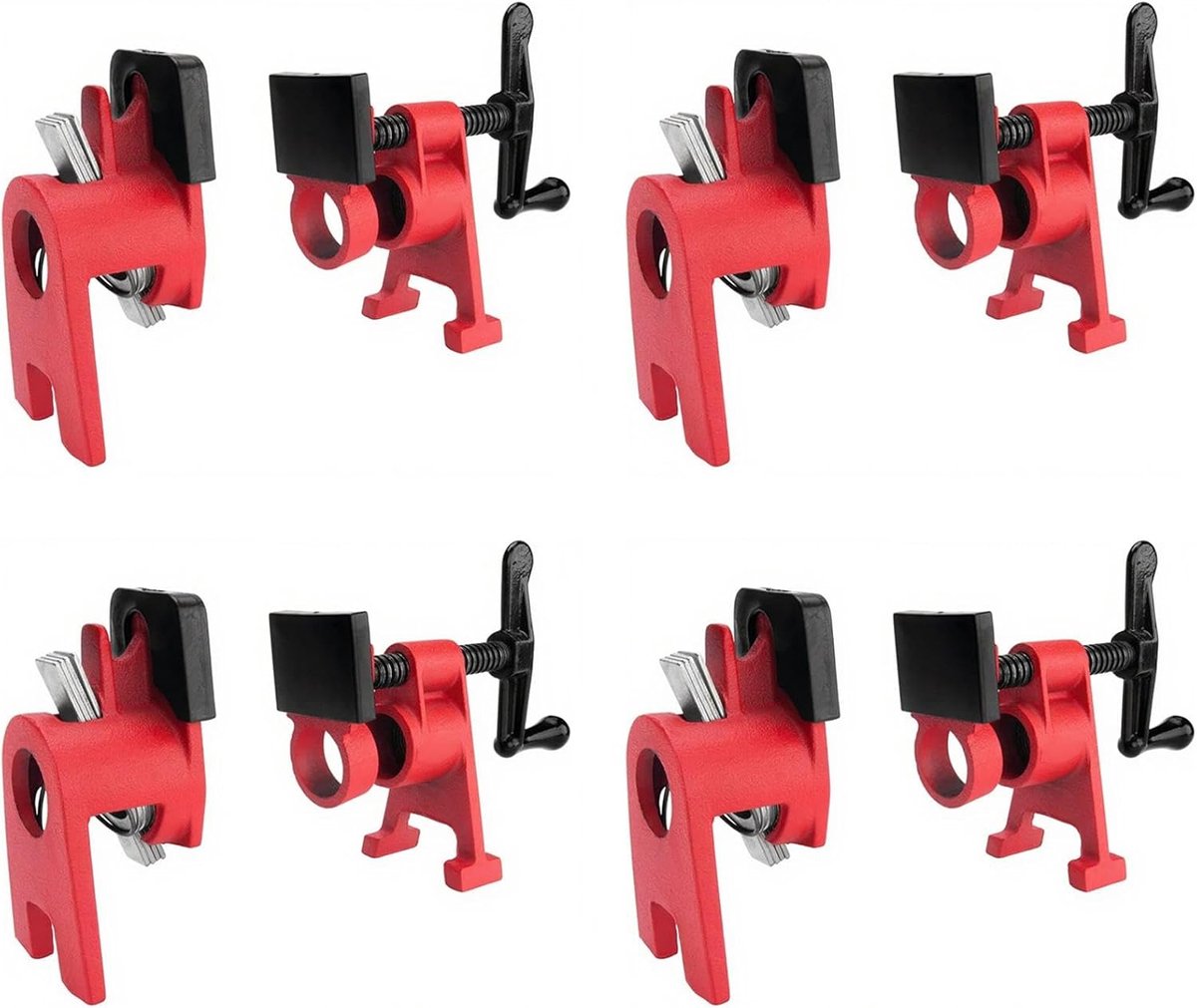 Tafelklem 4-delig - 3/4'' Metaal - Snelsluitende Schroeven - Voor Hulpstukken en Kabels - ShopVlot