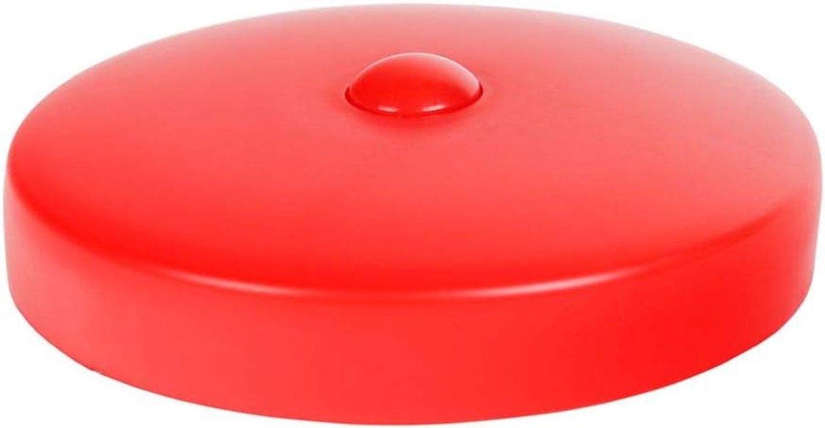 Postkap 101mm rond - kunststof rood - beschermt houten poten tegen weer en vocht - ShopVlot