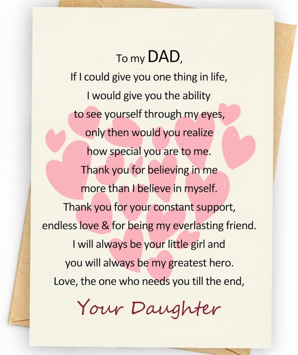 Verjaardagskaart voor papa 15 cm x 10 cm - Lege binnenkant - Persoonlijke boodschap - Perfect cadeau voor vader - ShopVlot