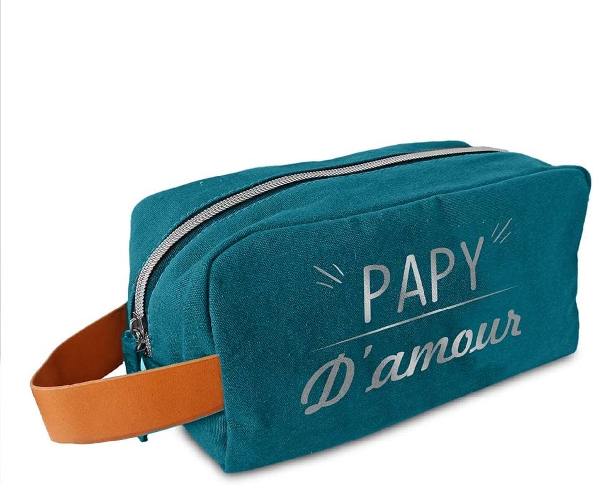 Toilettas L 22 cm - Blauw - Polyester - Ideaal voor reizen - ShopVlot