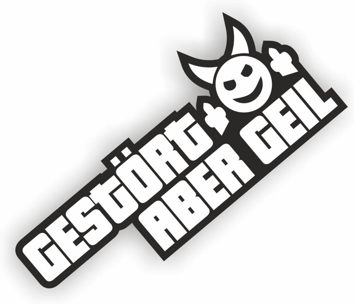 Auto sticker 13,5 x 6 cm - hoge kwaliteit - grappige tekst - unieke autostyling - ShopVlot