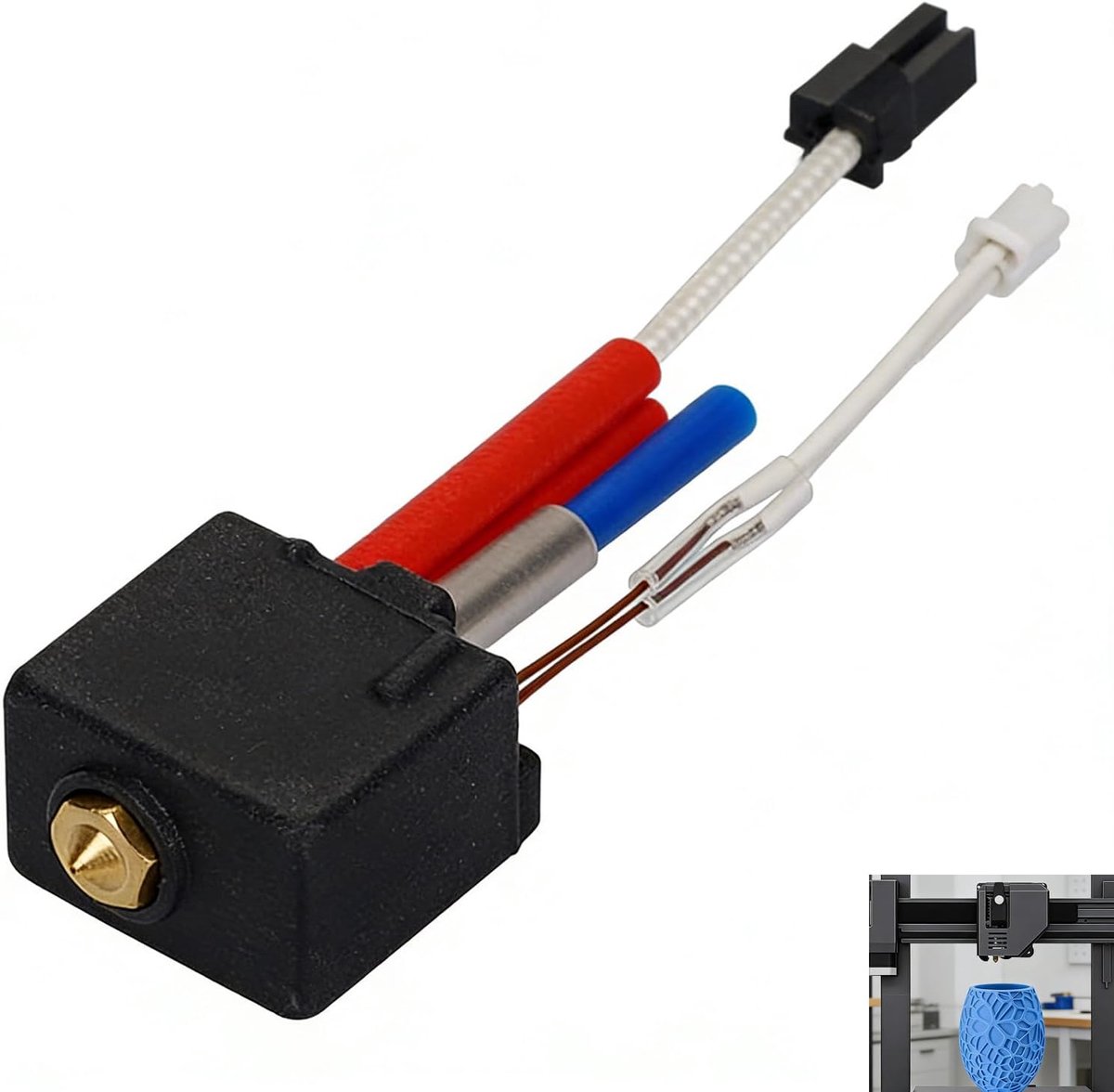 3D Printkop Kobra 2 - Hotend V5 J-Head - 0.4 mm mondstuk - vervang voor betere printkwaliteit - ShopVlot
