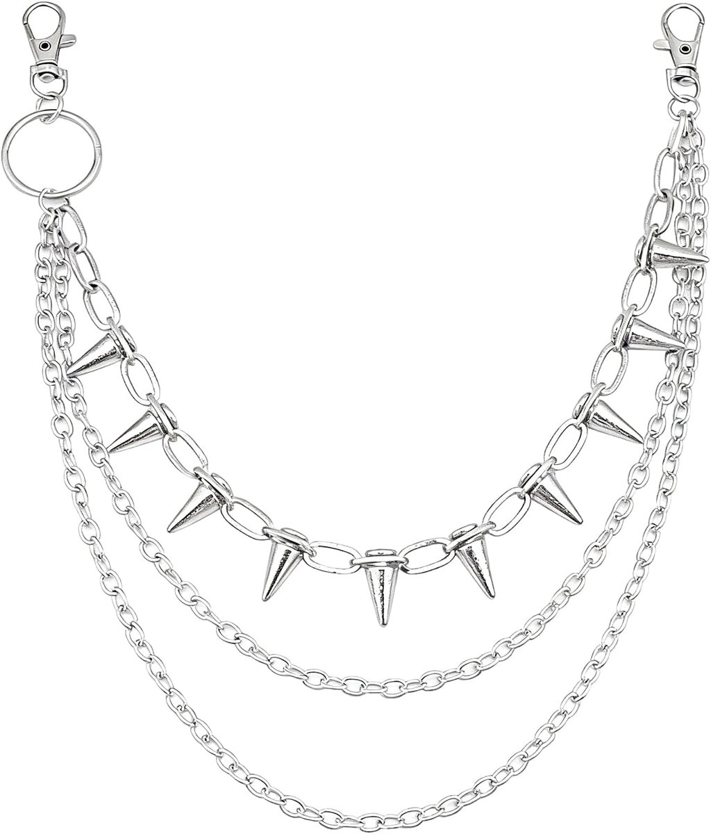 Broekketting - Multi-laags Nieten Kettingen - Punk Stijl - Trendy Accessoire voor Dames en Heren - ShopVlot