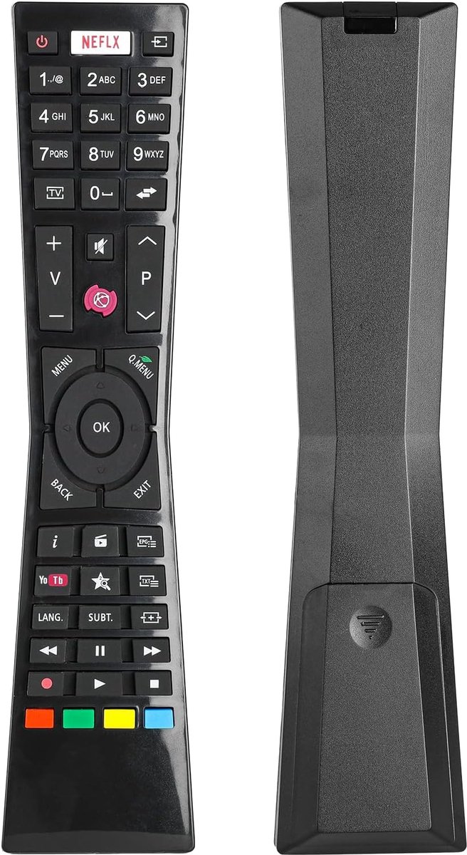 Afstandsbediening RM-C3184 - Vervangend model - Geschikt voor JVC TV's - Snelle toegang tot Netflix en YouTube - ShopVlot