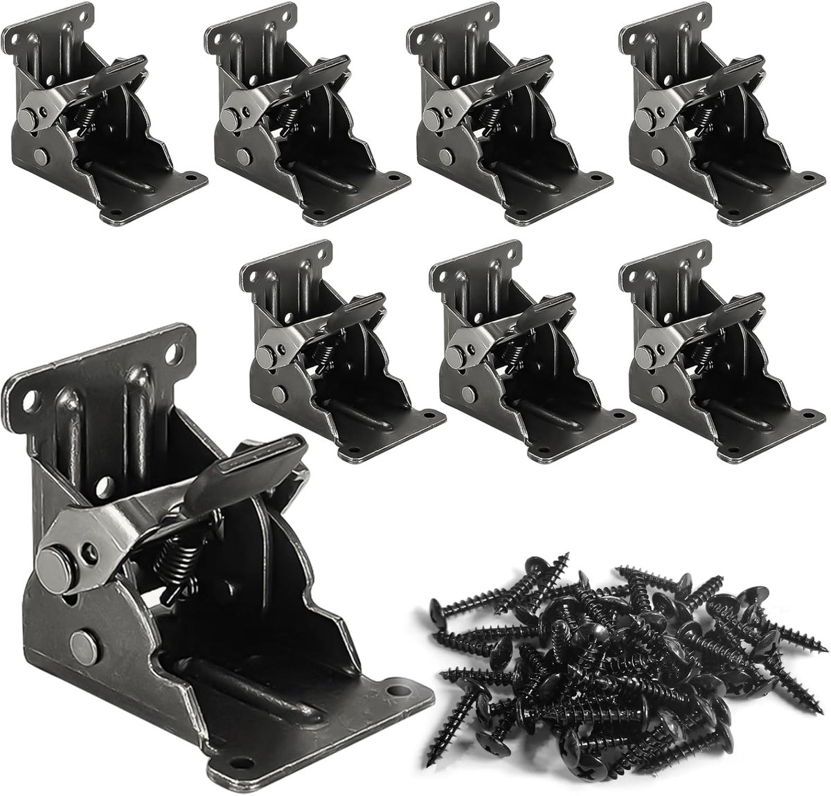 Vouwbeugels 8 Stuks - Staal - Zelfsluitend - Ideaal voor meubels en kasten - ShopVlot