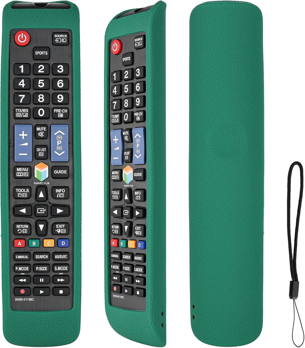 TV afstandsbediening hoes - schokbestendig groen - perfect voor Samsung modellen - optimale bescherming - ShopVlot