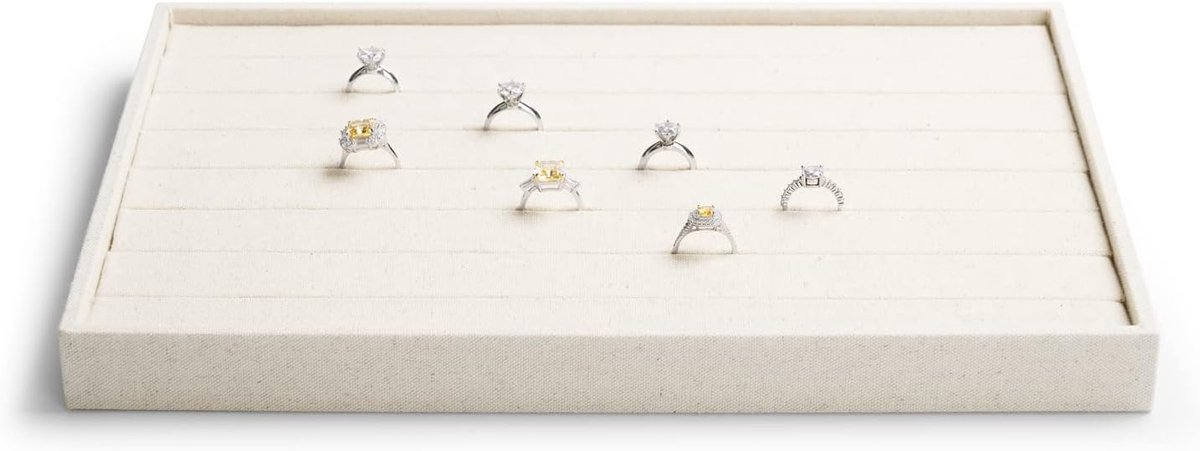 Sieradenhouder stapelbaar - Velvet opslag voor sieraden - Organiser voor oorbellen en ringen - Beschermt tegen krassen - ShopVlot